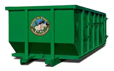 Scoop le Poop roll off container for manure removal